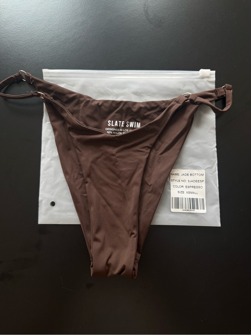 Slate Swim Jade Bikini Bottom - Espresso